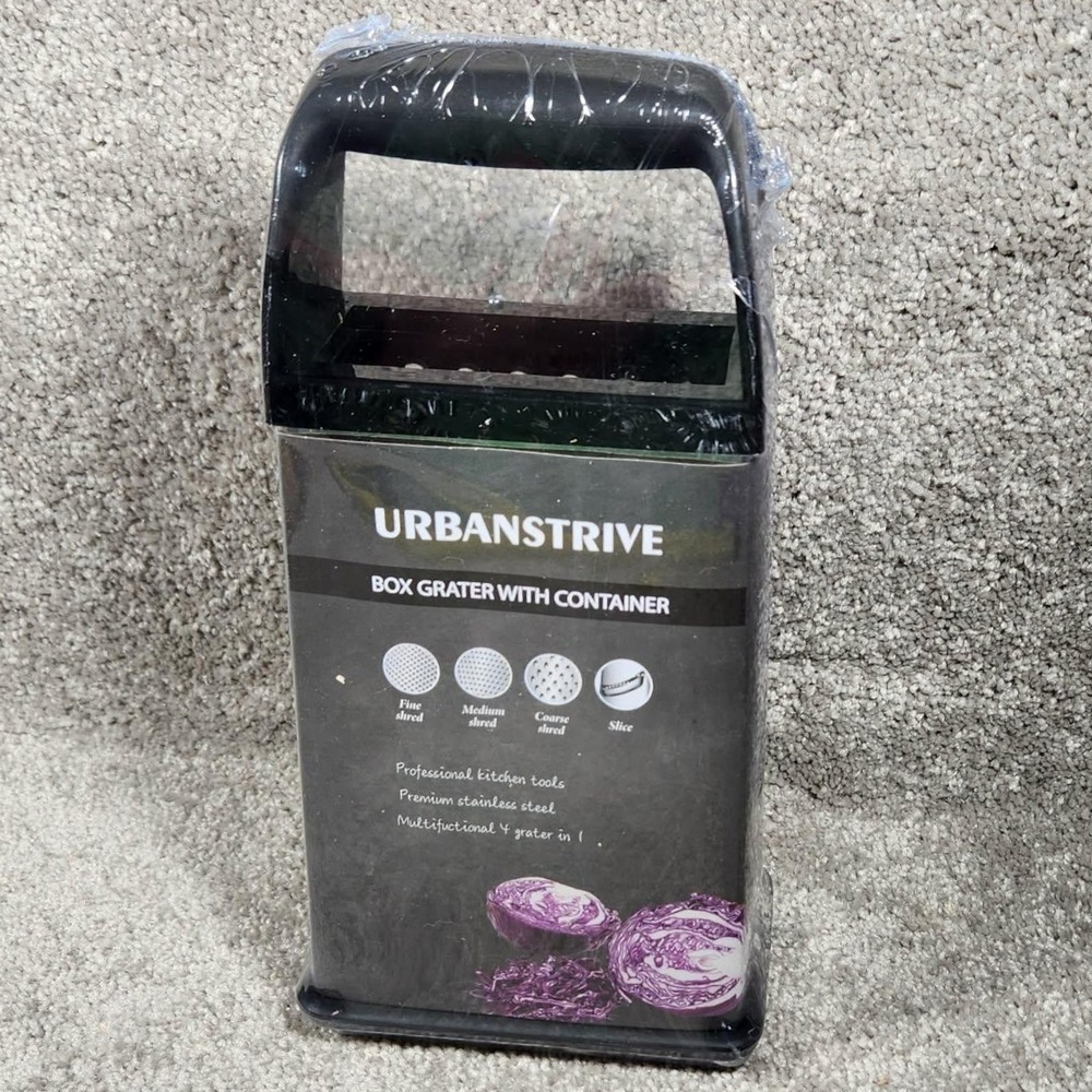 Urbanstrive Cheese Grater With Container Box Grater Stainless Steel Graters